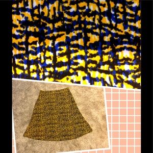 Jones Wear  Stretchy Skirt  Size XL Elastic Waist Flowy Unlined Midi Colorfully